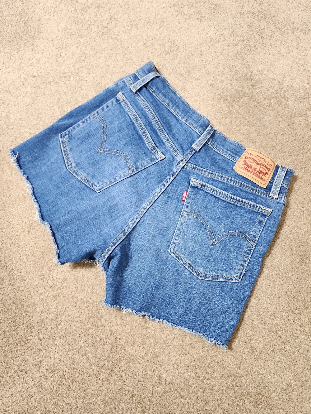 Levis High Rise Jean Short - Picture 2 of 4